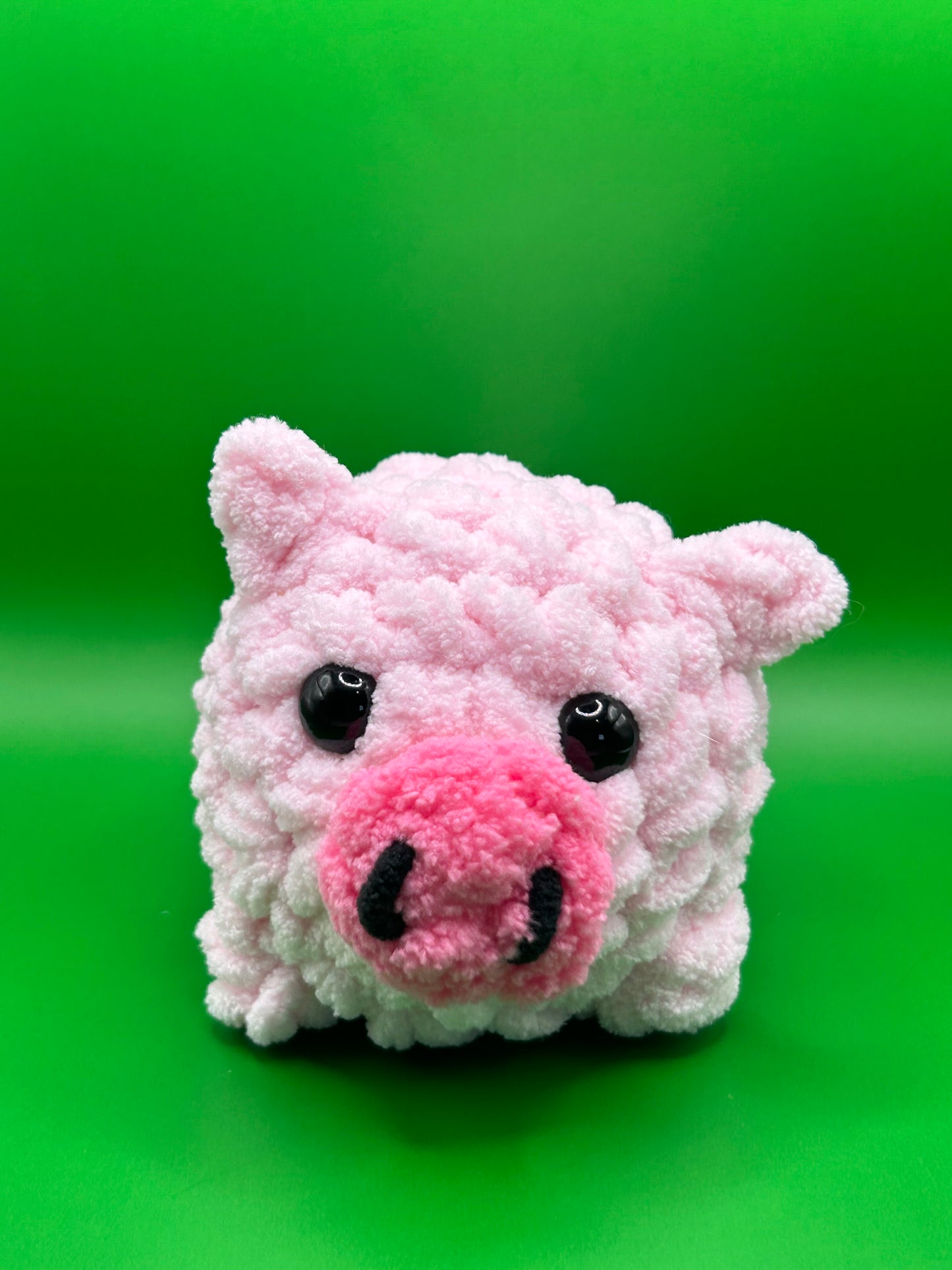 Crochet Pig , Farm Animal, Pink Pig Plushie
