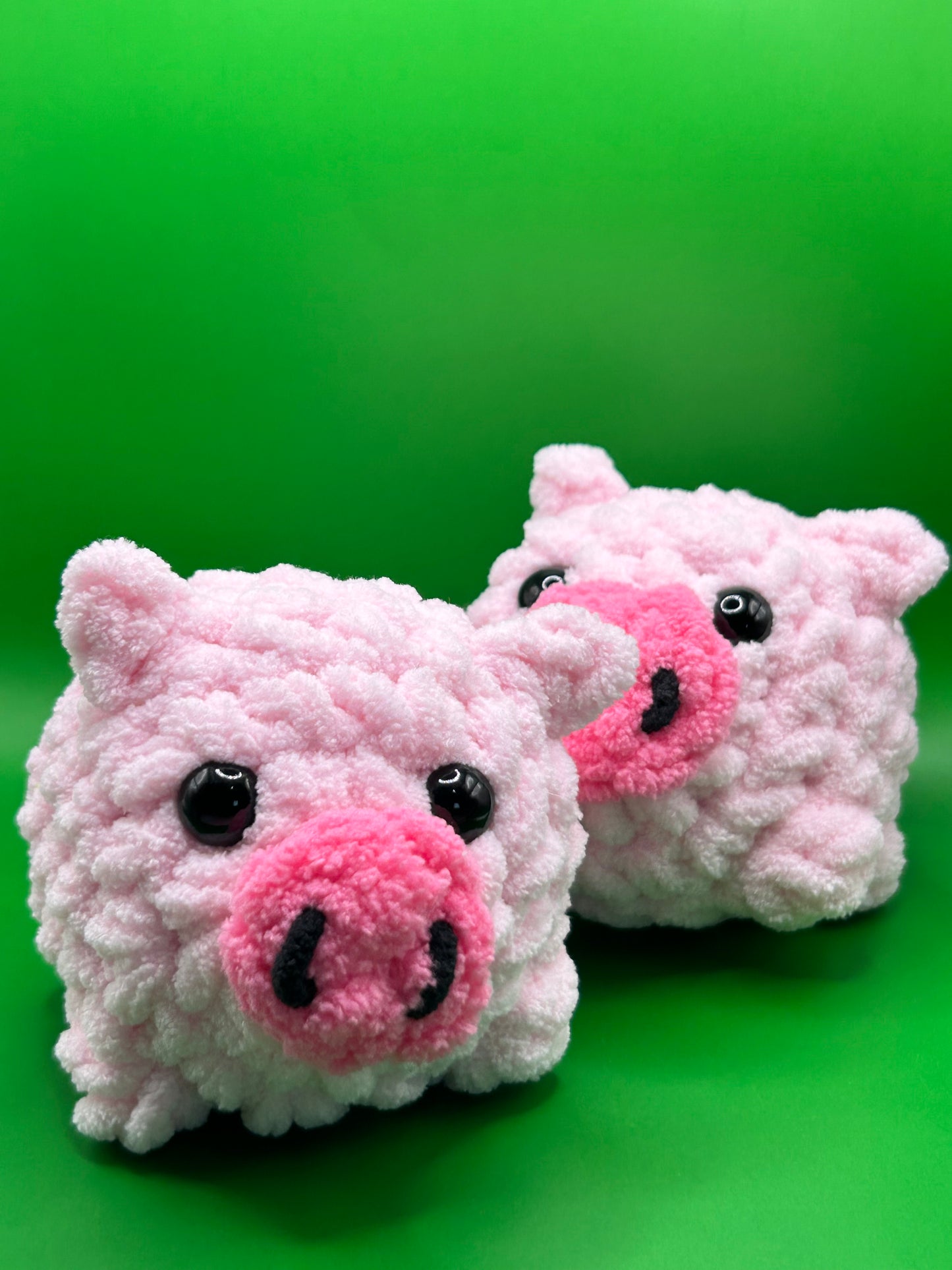 Crochet Pig , Farm Animal, Pink Pig Plushie