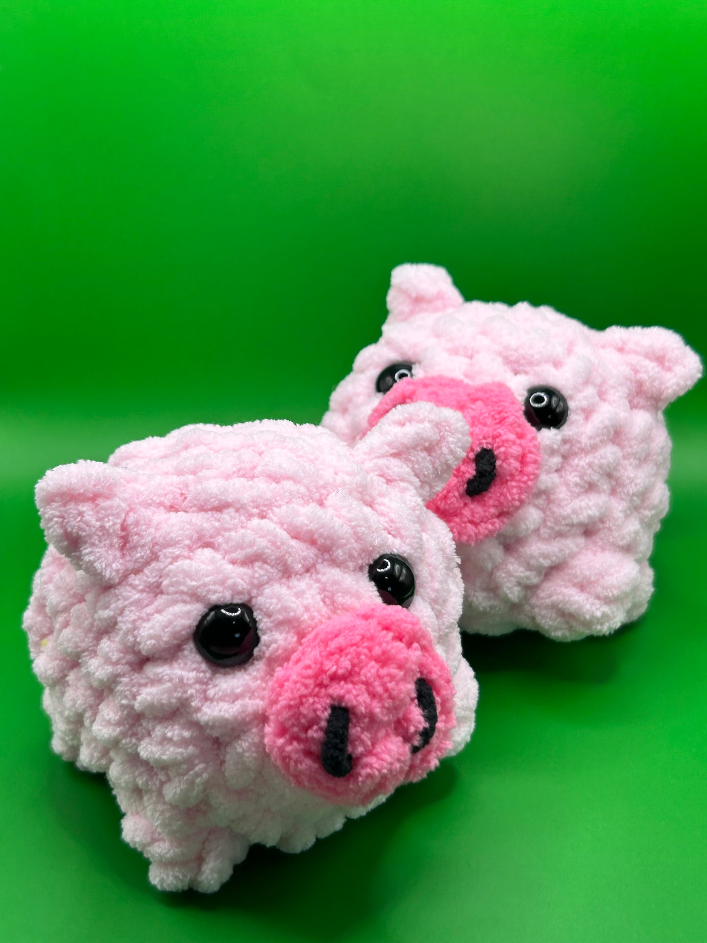 Crochet Pig , Farm Animal, Pink Pig Plushie