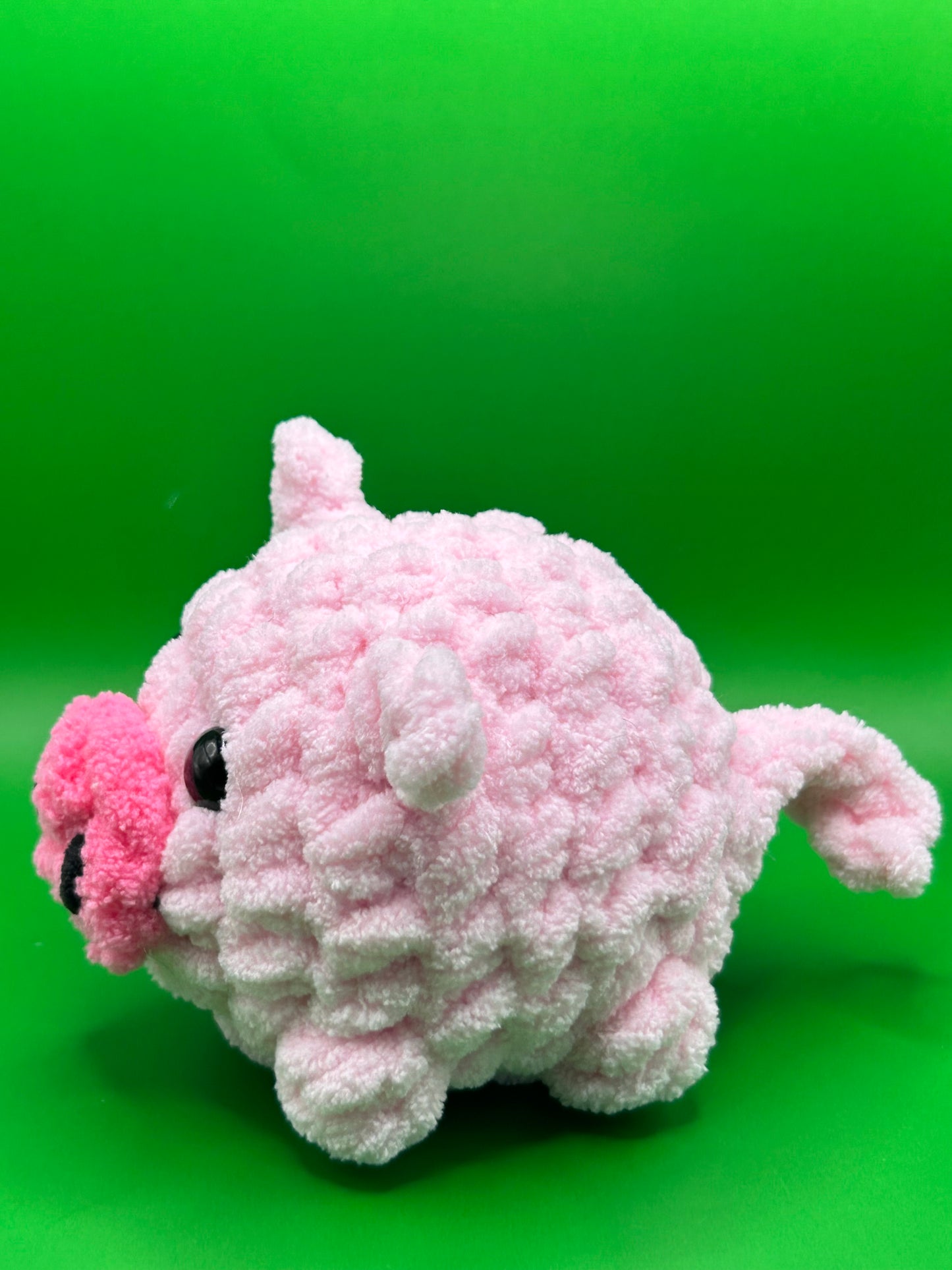 Crochet Pig , Farm Animal, Pink Pig Plushie