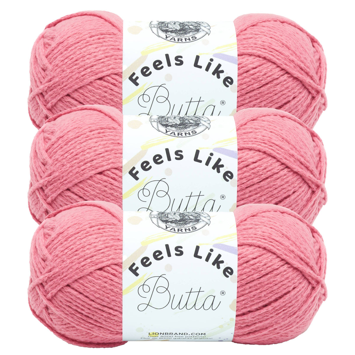 Lion Brand Yarn Feels Like Butta Dusty Pink