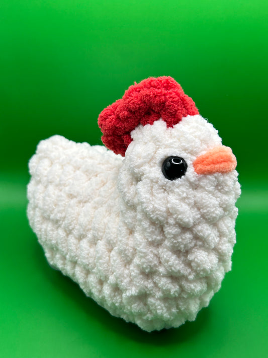 Beige Mabel Chicken, Farm Animal Plushie