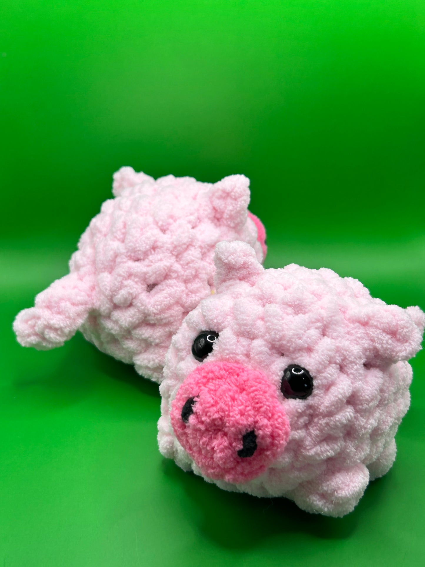 Crochet Pig , Farm Animal, Pink Pig Plushie