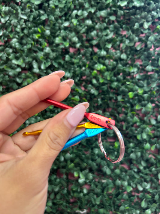 Travel Crochet Keychain Hook Set - 3mm,4mm,5mm