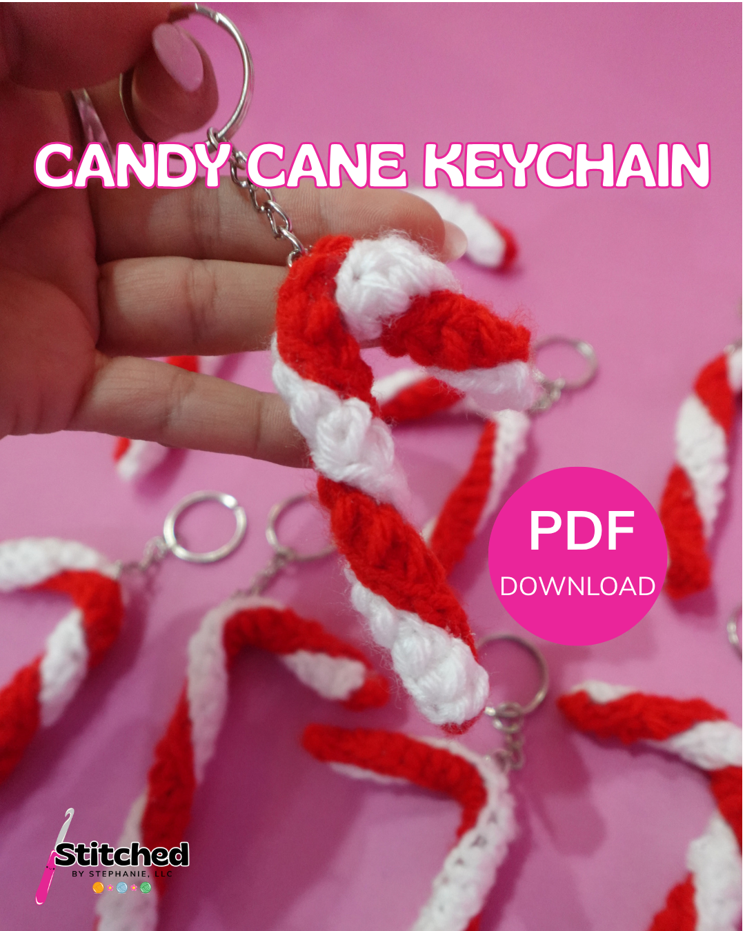 Easy Crochet Candy Cane Pattern, Holiday Decor & Market Prep,  Step-by-Step Tutorial