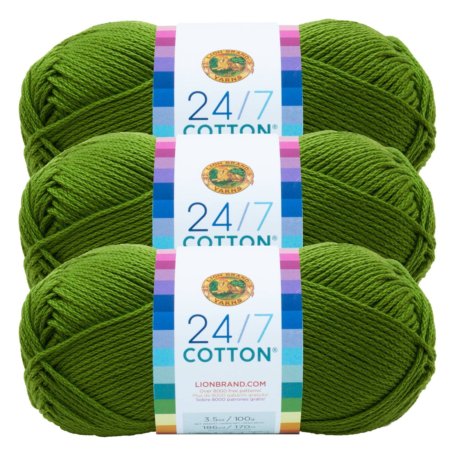 Lion Brand Yarn 24/7 Cotton Grass