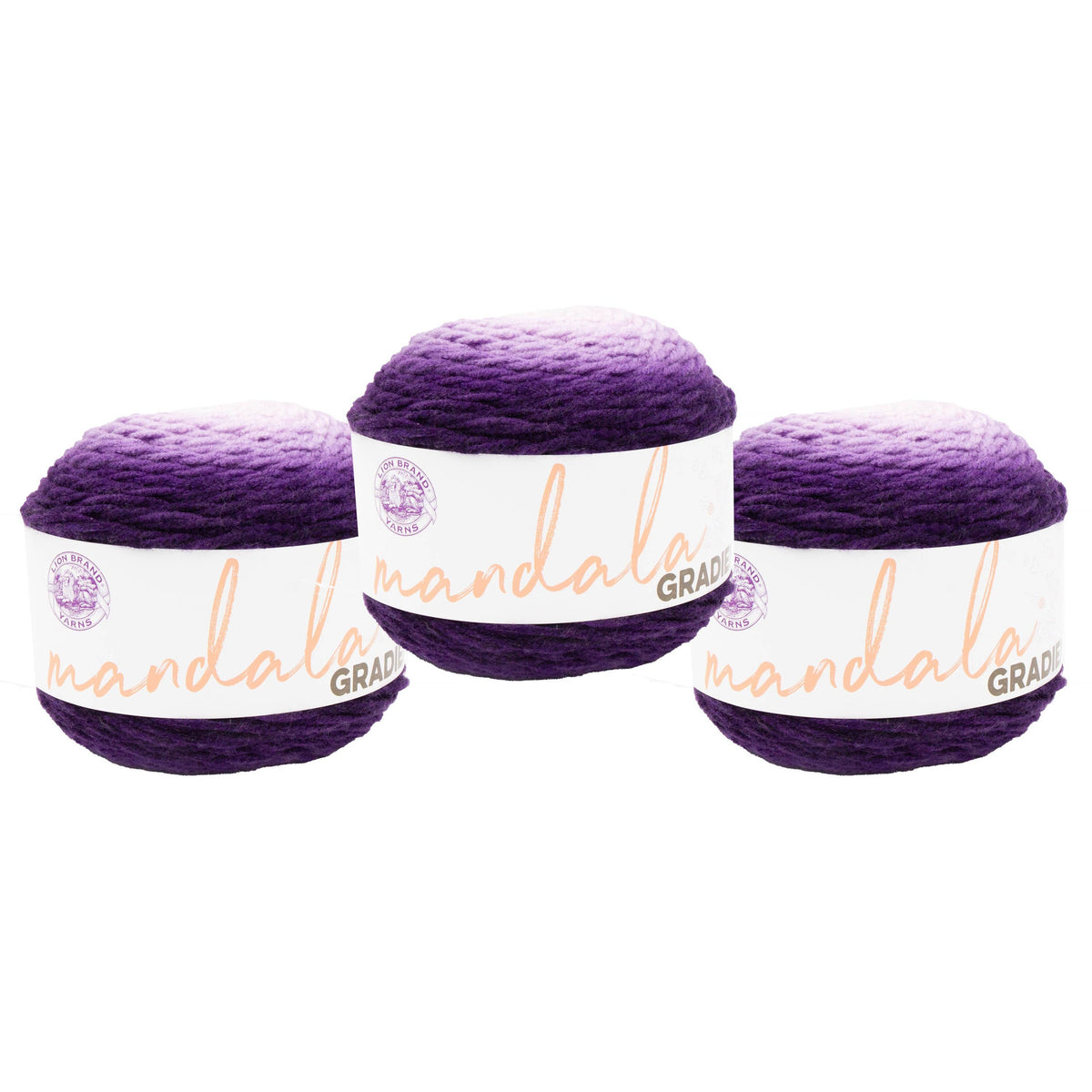 Lion Brand Yarn Mandala Gradient Purple