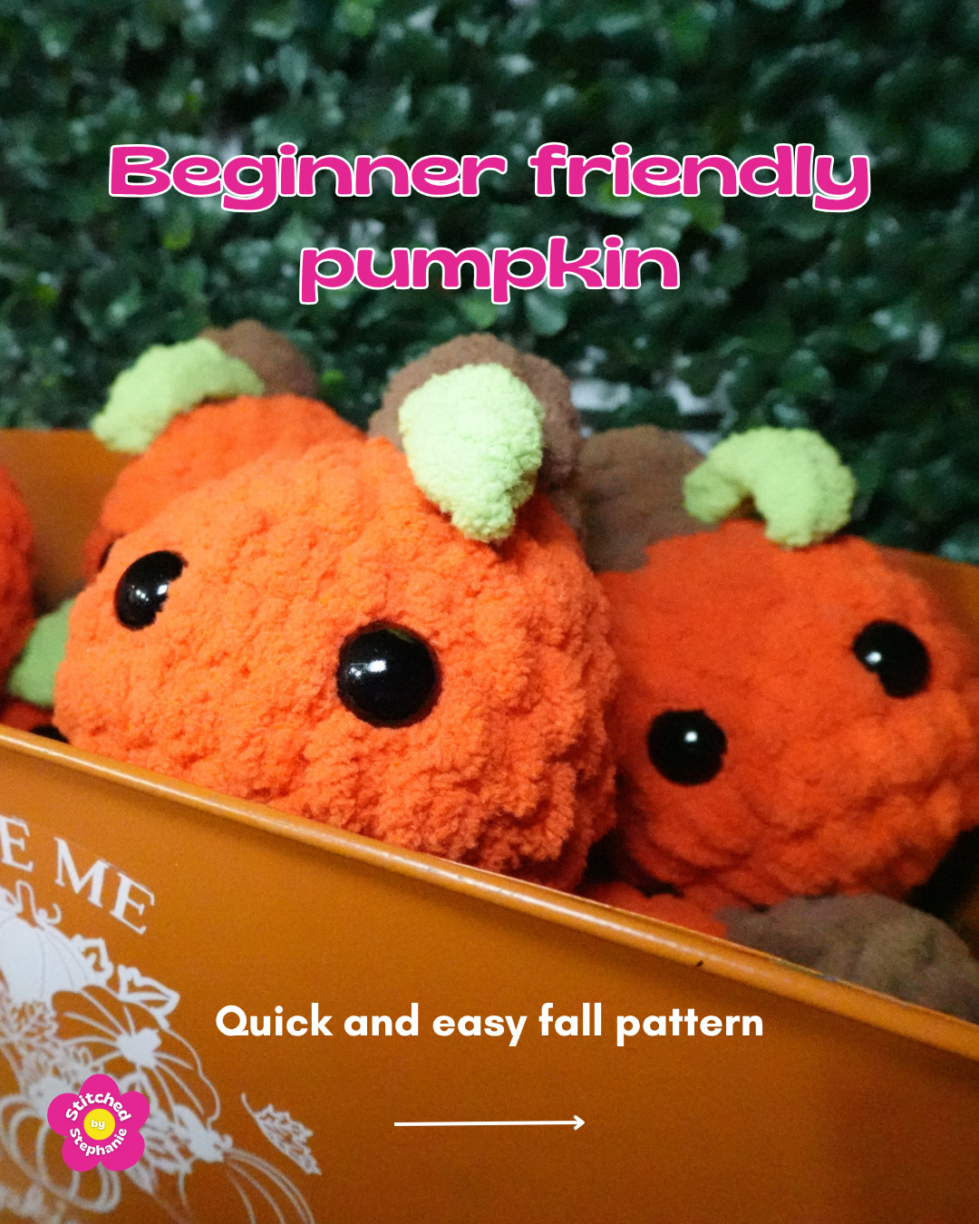 Beginner Crochet Pumpkin Pattern - DOWNLOADABLE PDF