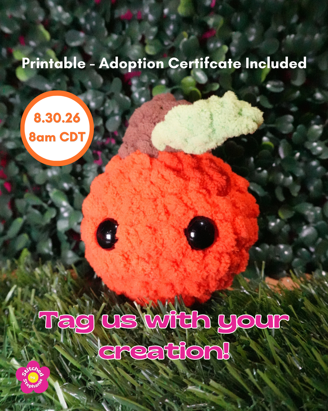 Beginner Crochet Pumpkin Pattern - DOWNLOADABLE PDF