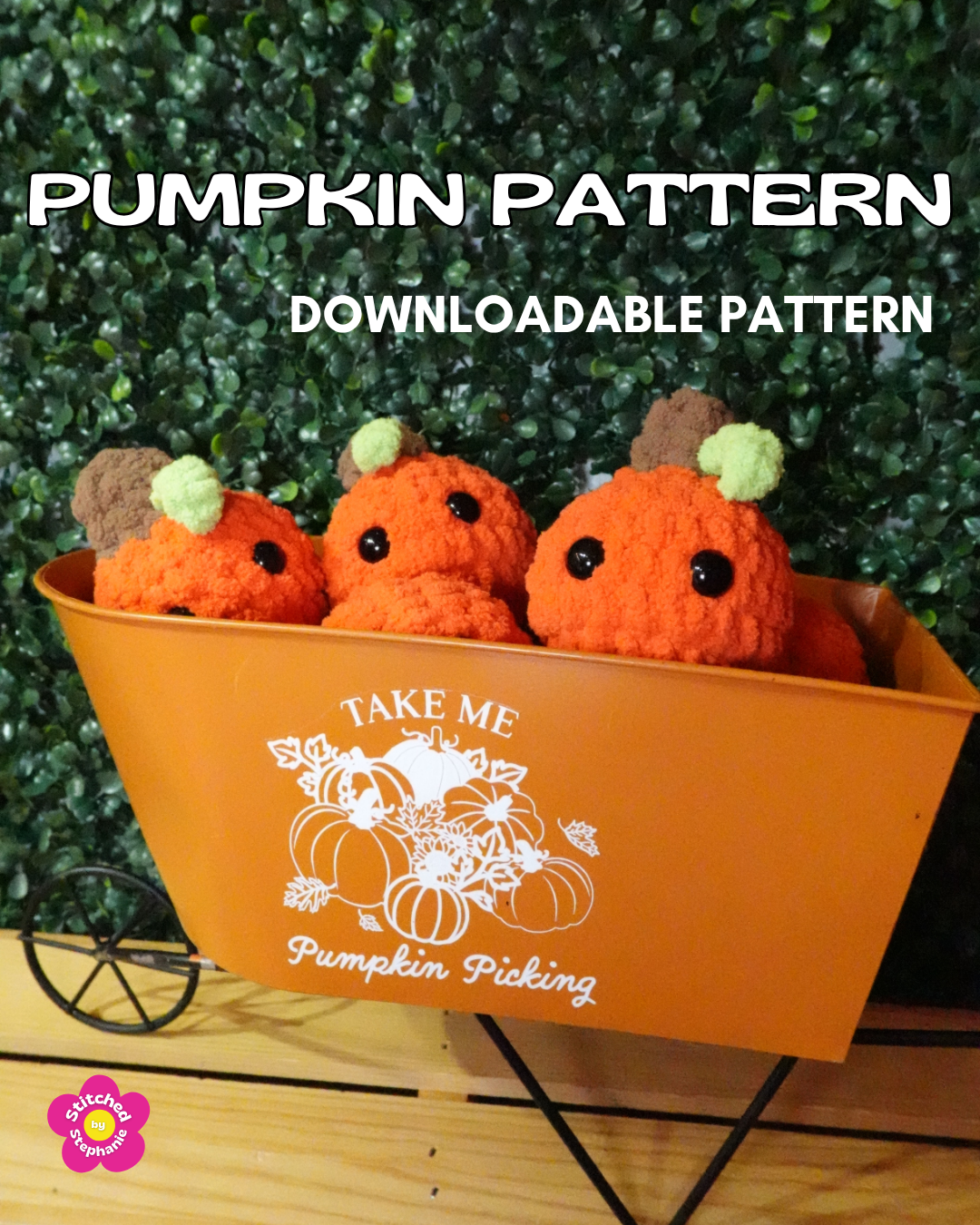 Beginner Crochet Pumpkin Pattern - DOWNLOADABLE PDF