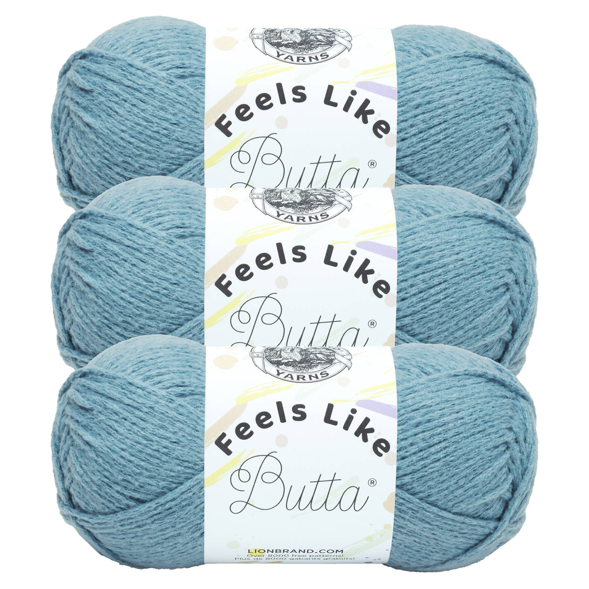 Lion Brand Yarn Feels Like Butta Dusty Blue