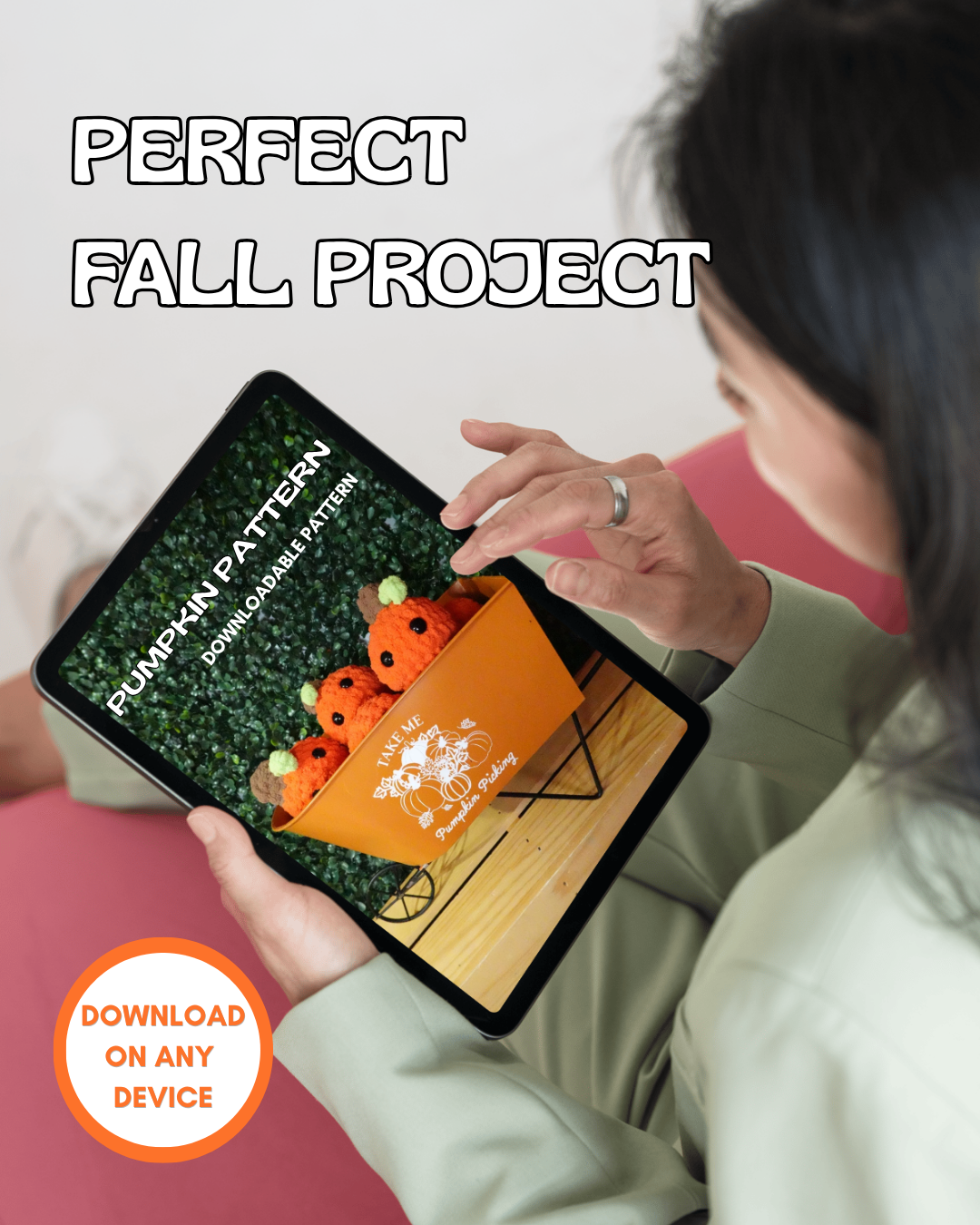 Beginner Crochet Pumpkin Pattern - DOWNLOADABLE PDF