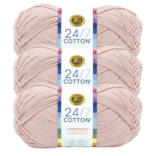 Lion Brand Yarn 24/7 Cotton Beechnut