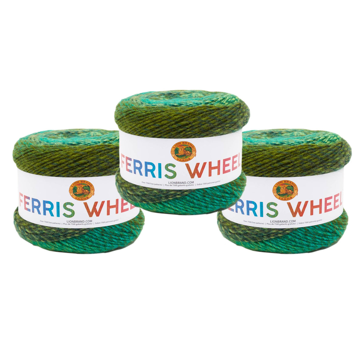 Lion Brand Yarn Ferris Wheel Evergreen